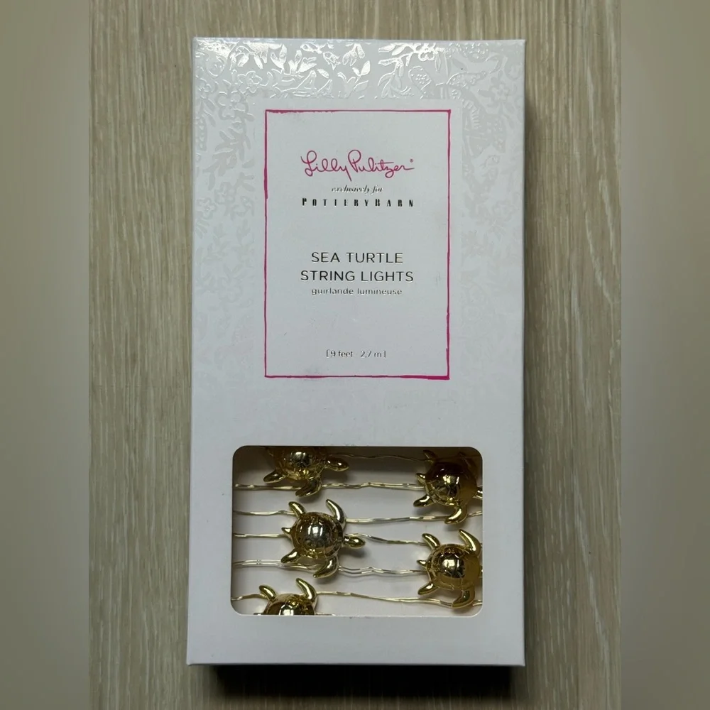 Lilly Pulitzer string lights - Sea turtle - NIB